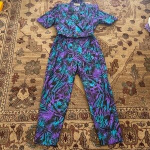 Vintage Joan Walters jumpsuit with belt